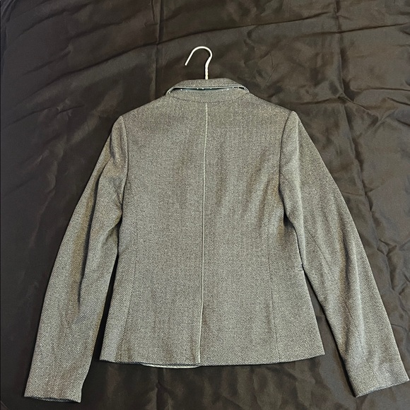 The Limited Grey and Olive Green Chevron Print Blazer - Picture 2 of 6